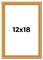 12x18 Solid Wood Antique Picture Frame with UV-Resistant Acrylic & Acid-Free Backing, Available in 4 Finishes: Bronze, Gold, Silver, and Gold with Black